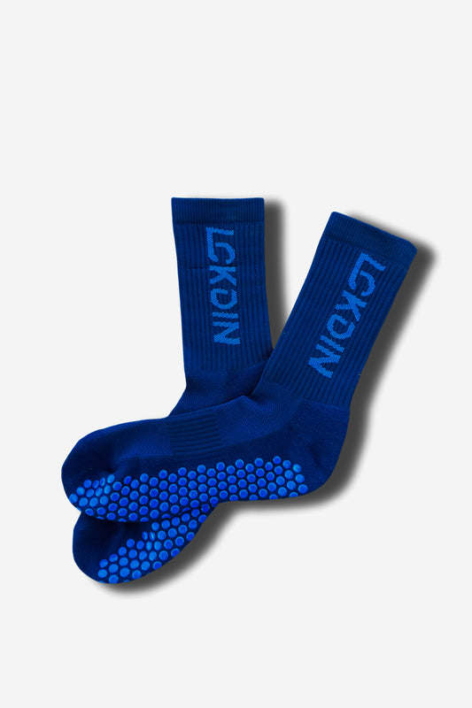 Navy Grip socks